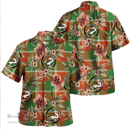 Scottish Brisbane Ancient Clan Tartan Hawaiian Shirt - Tropical Old Style Scottish Plaid Tartan Plaid