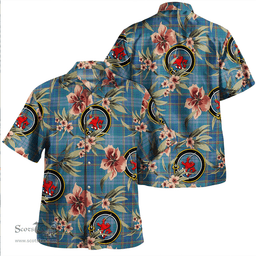 Scottish Dempster Ancient Clan Tartan Hawaiian Shirt - Tropical Old Style Scottish Plaid Tartan Plaid