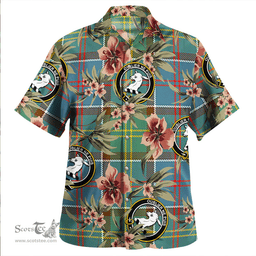 Scottish Colville District Clan Tartan Hawaiian Shirt - Tropical Old Style Scottish Plaid Tartan Plaid