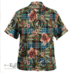 Scottish Fletcher of Dunans Weathered Clan Tartan Hawaiian Shirt - Tropical Old Style Scottish Plaid Tartan Plaid
