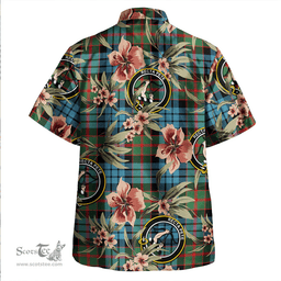 Scottish Fletcher of Dunans Weathered Clan Tartan Hawaiian Shirt - Tropical Old Style Scottish Plaid Tartan Plaid
