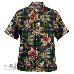 Scottish Fleming Clan Tartan Hawaiian Shirt - Tropical Old Style Scottish Plaid Tartan Plaid