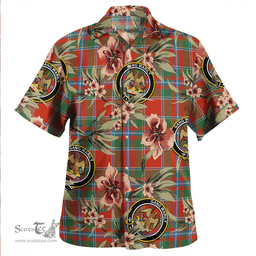 Scottish Drummond of Perth Ancient Clan Tartan Hawaiian Shirt - Tropical Old Style Scottish Plaid Tartan Plaid