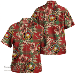 Scottish Carruthers Modern Clan Tartan Hawaiian Shirt - Tropical Old Style Scottish Plaid Tartan Plaid