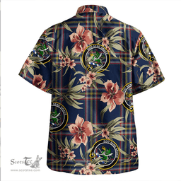 Scottish Crichton (Creighton) Modern Clan Tartan Hawaiian Shirt - Tropical Old Style Scottish Plaid Tartan Plaid
