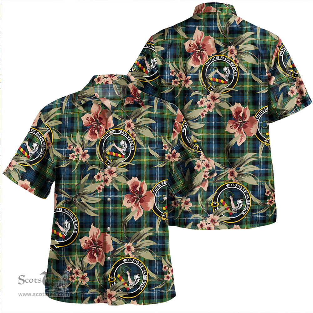 Scottish Dyce Modern Clan Tartan Hawaiian Shirt - Tropical Old Style Scottish Plaid Tartan Plaid