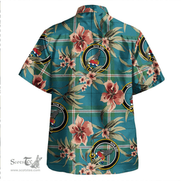 Scottish Cleland Ancient Clan Tartan Hawaiian Shirt - Tropical Old Style Scottish Plaid Tartan Plaid