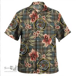 Scottish Forbes Weathered Clan Tartan Hawaiian Shirt - Tropical Old Style Scottish Plaid Tartan Plaid