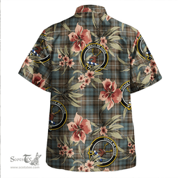 Scottish Forbes Weathered Clan Tartan Hawaiian Shirt - Tropical Old Style Scottish Plaid Tartan Plaid