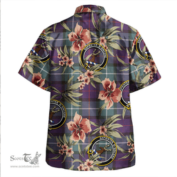 Scottish Davidson Weathered Clan Tartan Hawaiian Shirt - Tropical Old Style Scottish Plaid Tartan Plaid