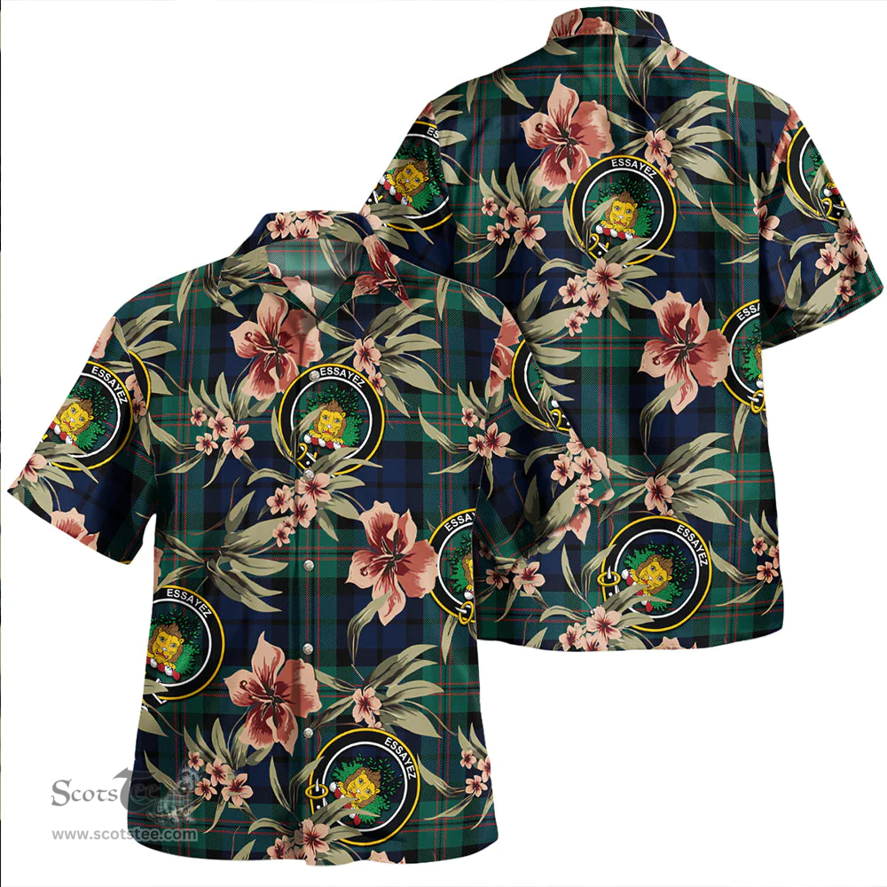 Scottish Dundas Modern Clan Tartan Hawaiian Shirt - Tropical Old Style Scottish Plaid Tartan Plaid