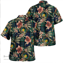 Scottish Dundas Modern Clan Tartan Hawaiian Shirt - Tropical Old Style Scottish Plaid Tartan Plaid
