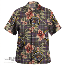 Scottish Forbes of Druinnor Weathered Clan Tartan Hawaiian Shirt - Tropical Old Style Scottish Plaid Tartan Plaid