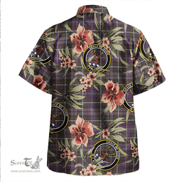 Scottish Forbes of Druinnor Weathered Clan Tartan Hawaiian Shirt - Tropical Old Style Scottish Plaid Tartan Plaid