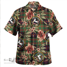 Scottish Cochrane (Cochran) Modern Clan Tartan Hawaiian Shirt - Tropical Old Style Scottish Plaid Tartan Plaid