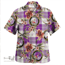 Scottish Erskine Red Clan Tartan Hawaiian Shirt - Tropical Old Style Scottish Plaid Tartan Plaid