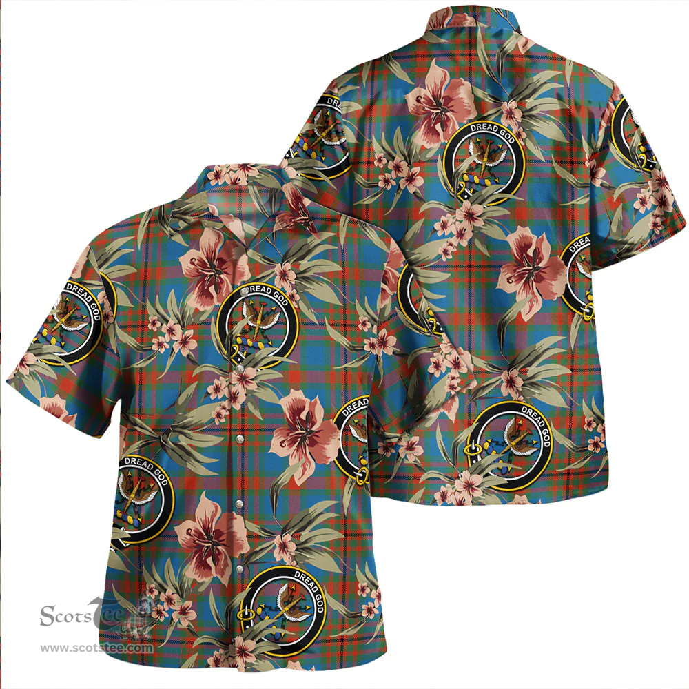 Scottish Carnegie Ancient Clan Tartan Hawaiian Shirt - Tropical Old Style Scottish Plaid Tartan Plaid