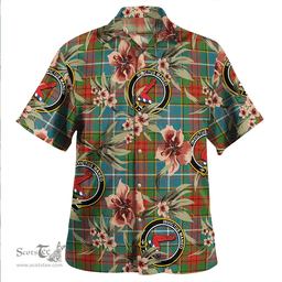 Scottish Crozier Ancient Clan Tartan Hawaiian Shirt - Tropical Old Style Scottish Plaid Tartan Plaid