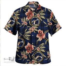 Scottish Clark (Clergy) Modern Clan Tartan Hawaiian Shirt - Tropical Old Style Scottish Plaid Tartan Plaid