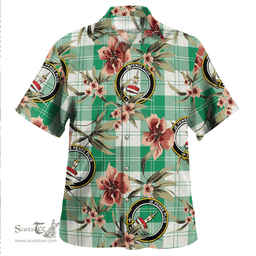 Scottish Erskine Purple Clan Tartan Hawaiian Shirt - Tropical Old Style Scottish Plaid Tartan Plaid