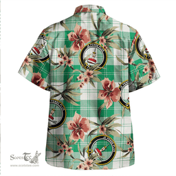 Scottish Erskine Purple Clan Tartan Hawaiian Shirt - Tropical Old Style Scottish Plaid Tartan Plaid
