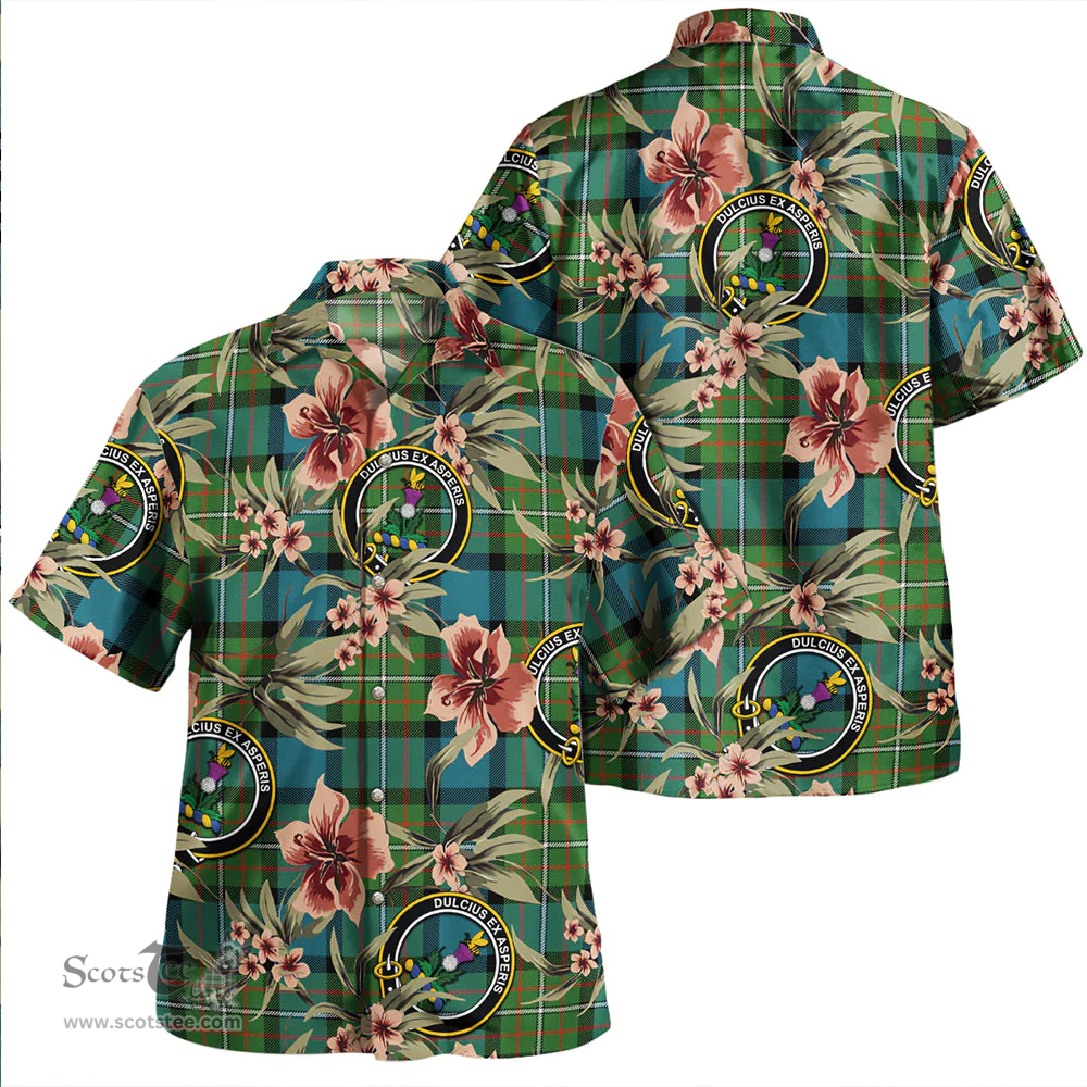 Scottish Ferguson Ancient Clan Tartan Hawaiian Shirt - Tropical Old Style Scottish Plaid Tartan Plaid