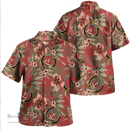 Scottish Erskine Clan Tartan Hawaiian Shirt - Tropical Old Style Scottish Plaid Tartan Plaid