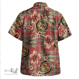Scottish Drummond of Perth Weathered Clan Tartan Hawaiian Shirt - Tropical Old Style Scottish Plaid Tartan Plaid