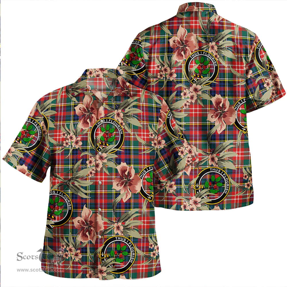 Scottish Christie Modern Clan Tartan Hawaiian Shirt - Tropical Old Style Scottish Plaid Tartan Plaid