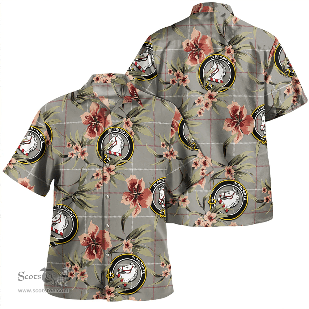 Scottish Dunbar of Pitgaveny Clan Tartan Hawaiian Shirt - Tropical Old Style Scottish Plaid Tartan Plaid