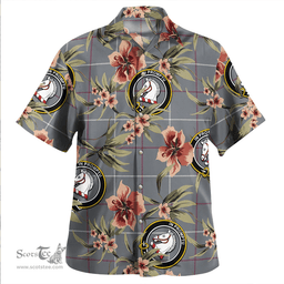 Scottish Dunbar of Pitgaveny Weathered Clan Tartan Hawaiian Shirt - Tropical Old Style Scottish Plaid Tartan Plaid