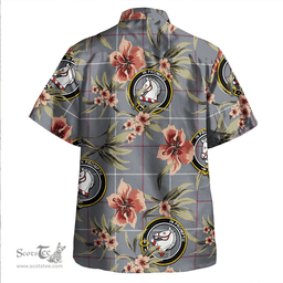Scottish Dunbar of Pitgaveny Weathered Clan Tartan Hawaiian Shirt - Tropical Old Style Scottish Plaid Tartan Plaid