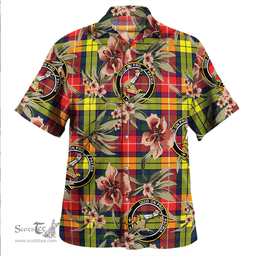 Scottish Dewar Clan Tartan Hawaiian Shirt - Tropical Old Style Scottish Plaid Tartan Plaid