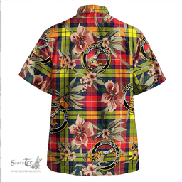 Scottish Dewar Clan Tartan Hawaiian Shirt - Tropical Old Style Scottish Plaid Tartan Plaid