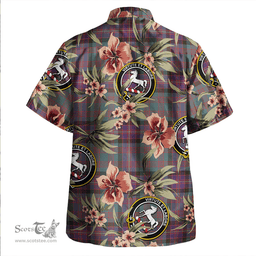 Scottish Cochrane (Cochran) Weathered Clan Tartan Hawaiian Shirt - Tropical Old Style Scottish Plaid Tartan Plaid