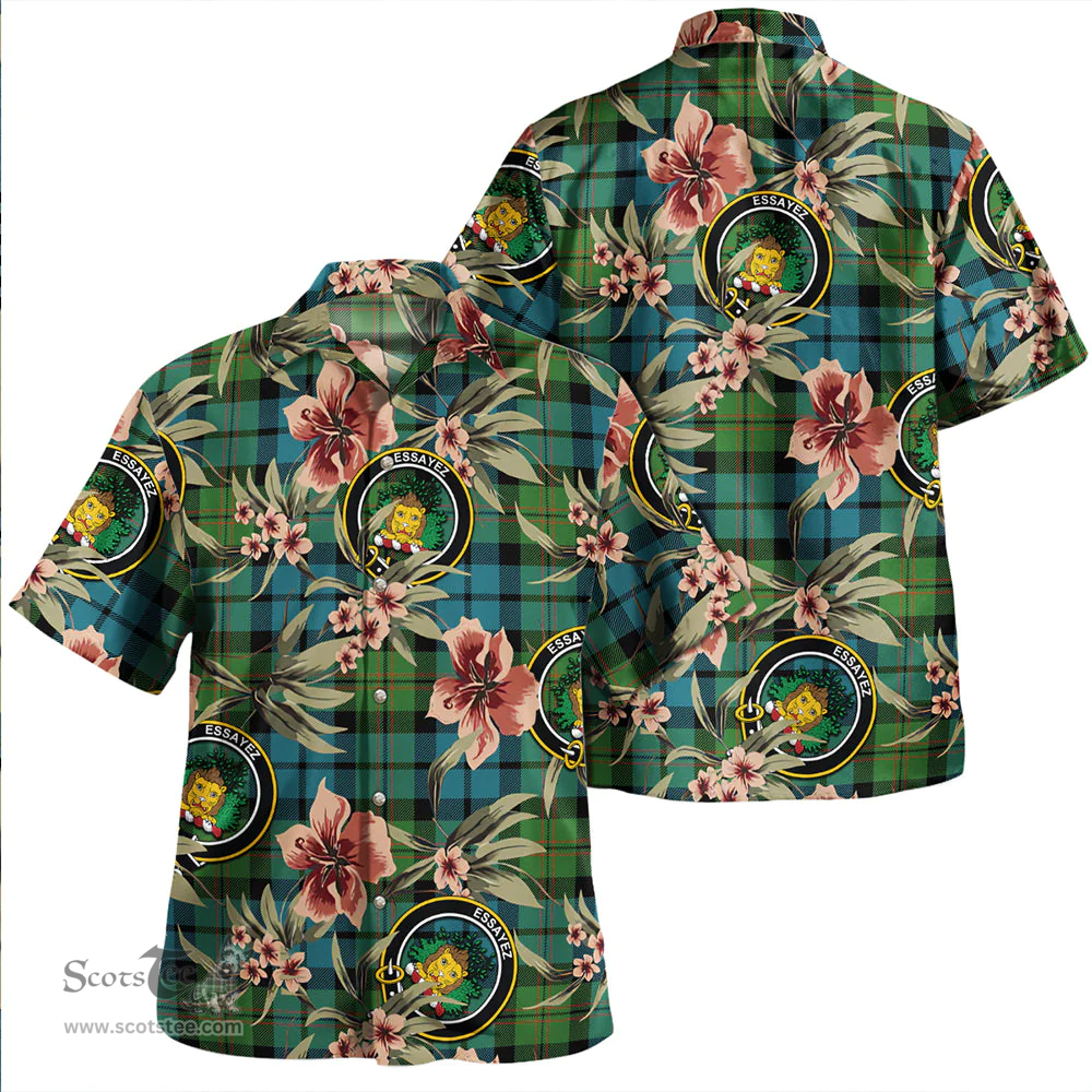 Scottish Dundas Ancient Clan Tartan Hawaiian Shirt - Tropical Old Style Scottish Plaid Tartan Plaid