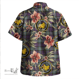 Scottish Campbell of Loudon (Campbell Louden) Weathered 2 Clan Tartan Hawaiian Shirt - Tropical Old Style Scottish Plaid Tartan Plaid