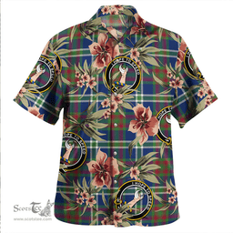 Scottish Cathcart Modern Clan Tartan Hawaiian Shirt - Tropical Old Style Scottish Plaid Tartan Plaid