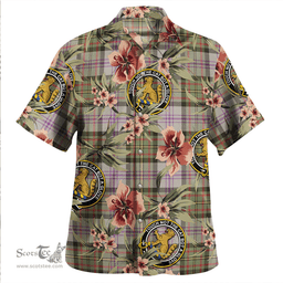 Scottish Firth of Tay (Gillies Dress) Weathered Clan Tartan Hawaiian Shirt - Tropical Old Style Scottish Plaid Tartan Plaid