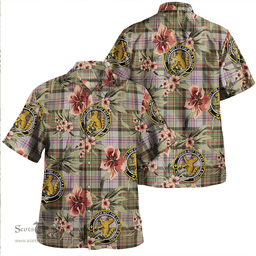 Scottish Firth of Tay (Gillies Dress) Weathered Clan Tartan Hawaiian Shirt - Tropical Old Style Scottish Plaid Tartan Plaid