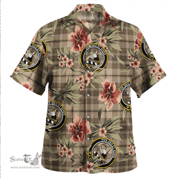 Scottish Craig (Craigie) Weathered Clan Tartan Hawaiian Shirt - Tropical Old Style Scottish Plaid Tartan Plaid
