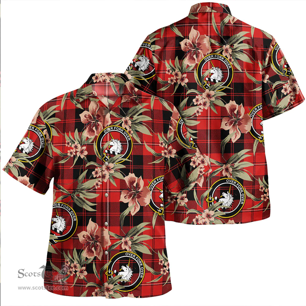Scottish Cunningham Modern Clan Tartan Hawaiian Shirt - Tropical Old Style Scottish Plaid Tartan Plaid