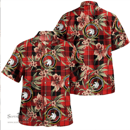 Scottish Cunningham Modern Clan Tartan Hawaiian Shirt - Tropical Old Style Scottish Plaid Tartan Plaid