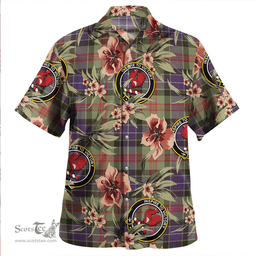 Scottish Curry (Currie) Weathered Clan Tartan Hawaiian Shirt - Tropical Old Style Scottish Plaid Tartan Plaid
