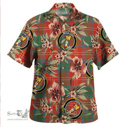 Scottish Chisholm Ancient Clan Tartan Hawaiian Shirt - Tropical Old Style Scottish Plaid Tartan Plaid