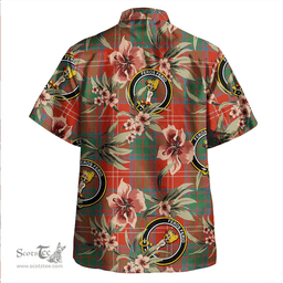 Scottish Chisholm Ancient Clan Tartan Hawaiian Shirt - Tropical Old Style Scottish Plaid Tartan Plaid