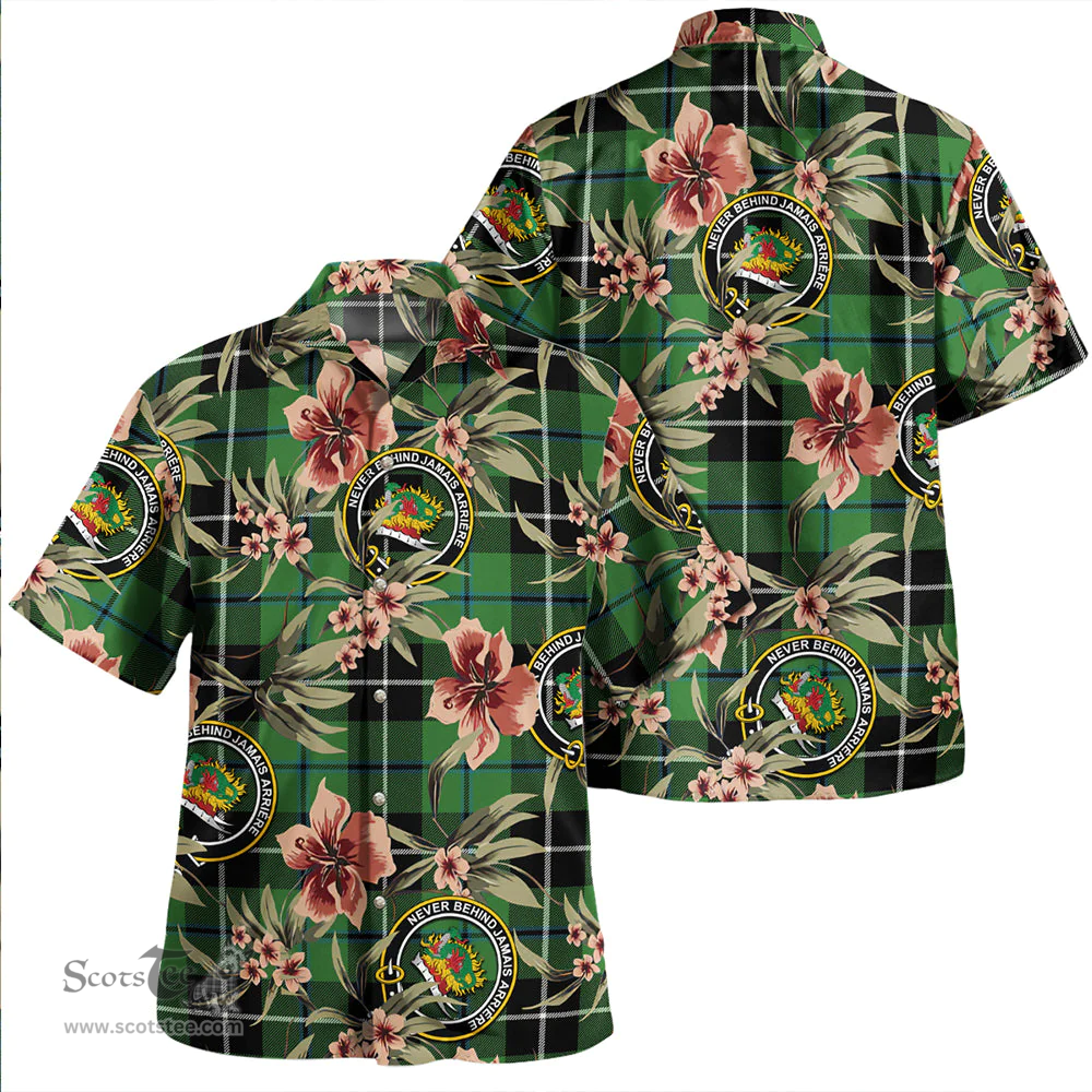 Scottish Douglas Ancient Clan Tartan Hawaiian Shirt - Tropical Old Style Scottish Plaid Tartan Plaid