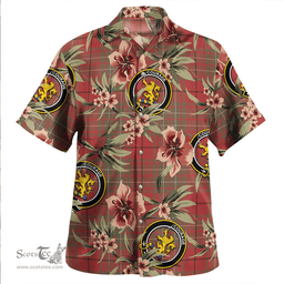 Scottish Cumming (MacAulay #2) Weathered Clan Tartan Hawaiian Shirt - Tropical Old Style Scottish Plaid Tartan Plaid