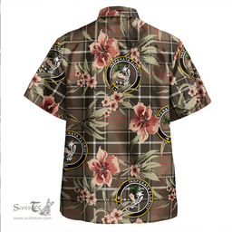 Scottish Cleghorn Weathered Clan Tartan Hawaiian Shirt - Tropical Old Style Scottish Plaid Tartan Plaid