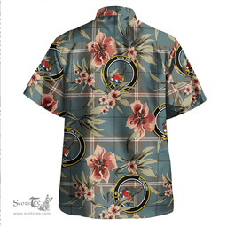 Scottish Cleland Weathered Clan Tartan Hawaiian Shirt - Tropical Old Style Scottish Plaid Tartan Plaid